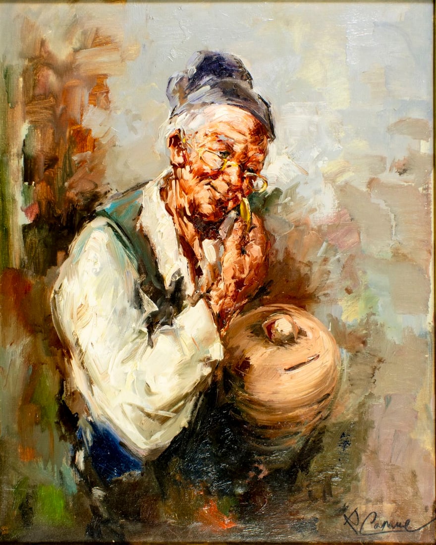 R Capone (Italy,20C) oil painting (1 of 12)