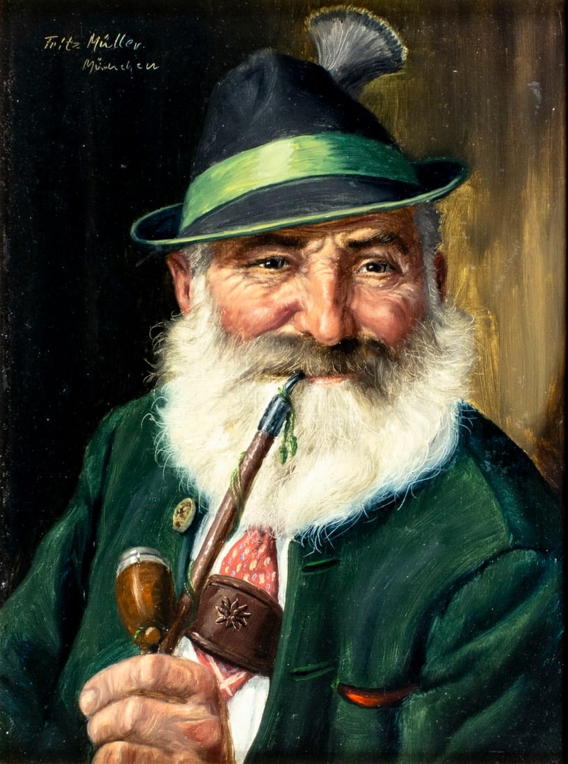 Fritz Muller (German,1913-1972) oil painting (1 of 14)