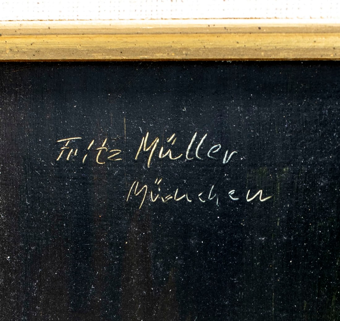 Fritz Muller (German,1913-1972) oil painting - 4