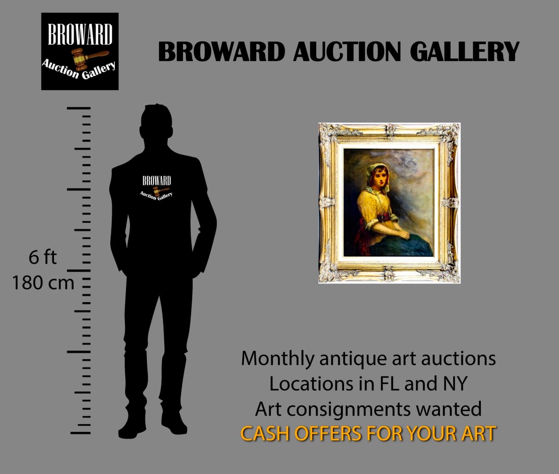 Antique 19C British oil painting - 2