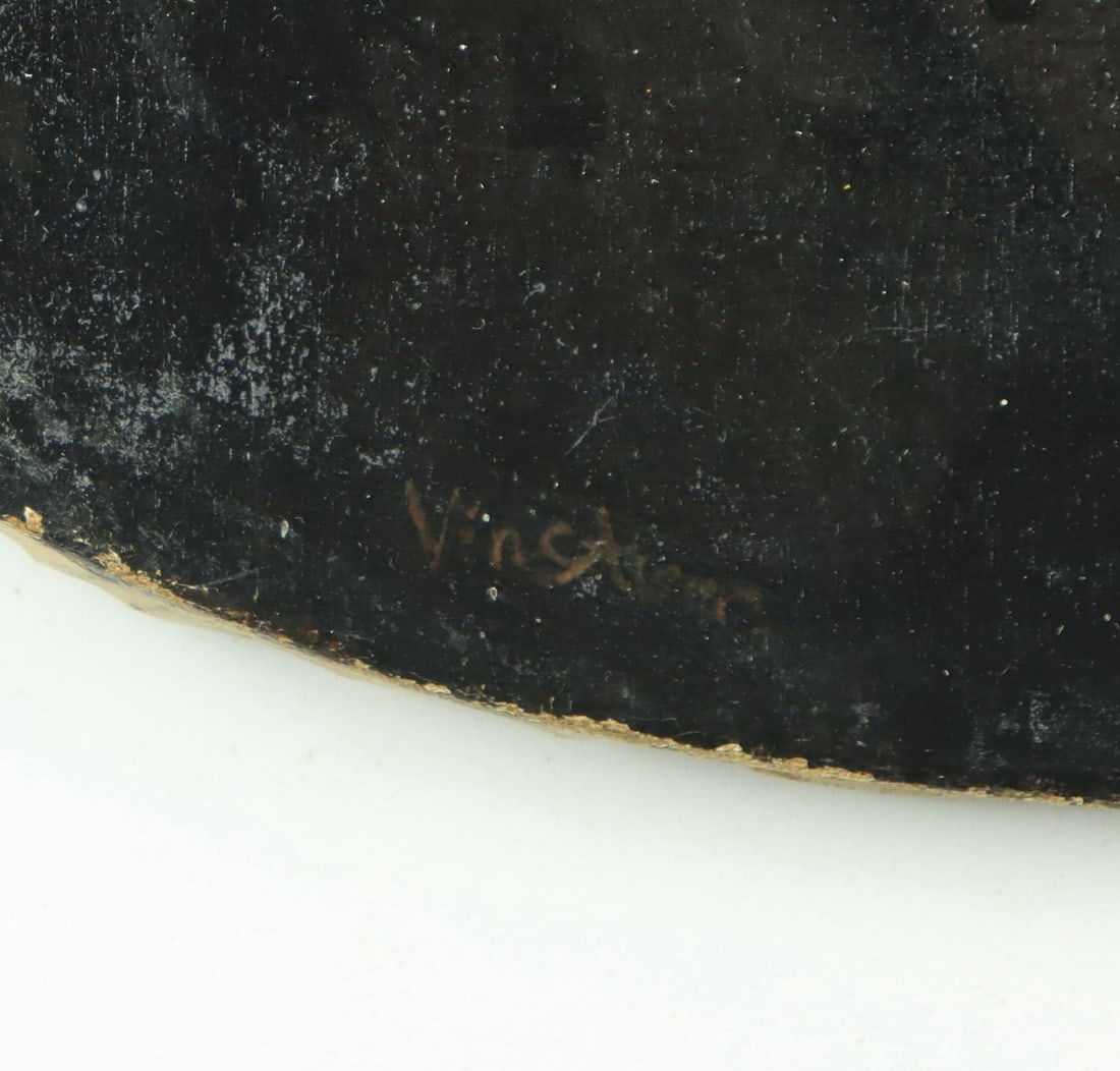 Antique 19C American oil painting signed - 4