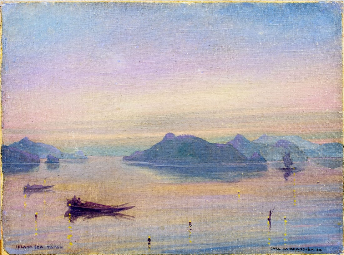 Carl Brandien (NY,1886-1965) oil painting antique - 3
