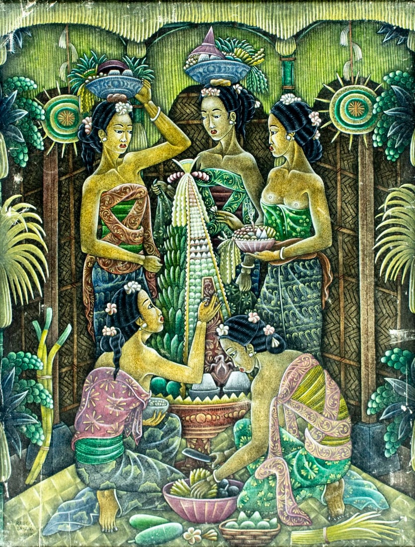 Regep Sayan (Indonesia,20C) batik painting (1 of 12)
