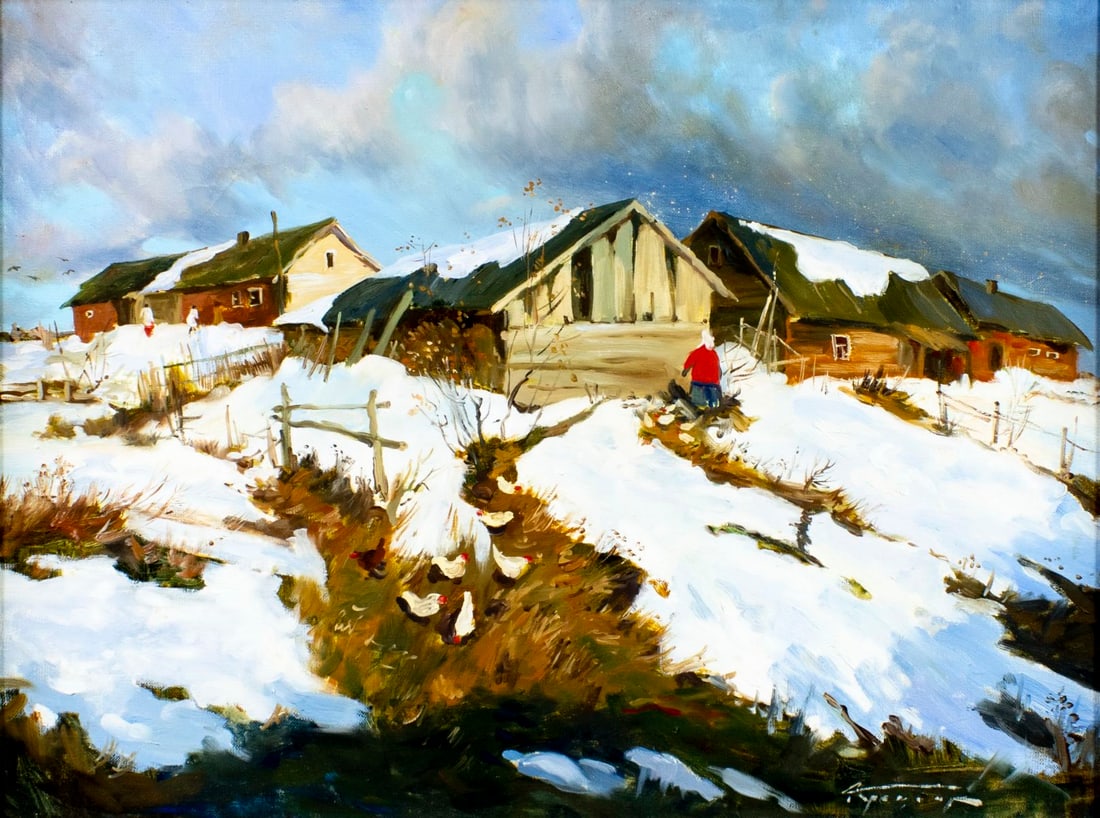 Alexei Kramer (Russia,b 1964) oil painting (1 of 14)