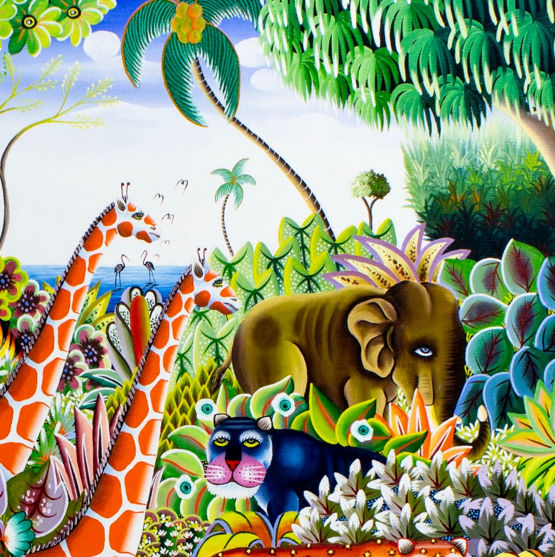 Jerome Polycarpe (Haiti,born 1950) oil painting - 7