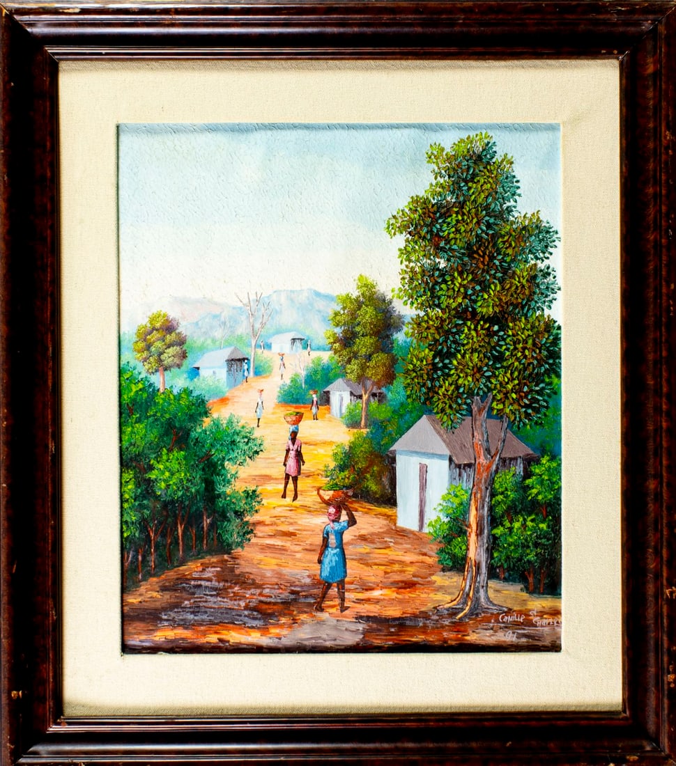 Camille Saint Charles (Haiti,1947-2003) oil painting - 3
