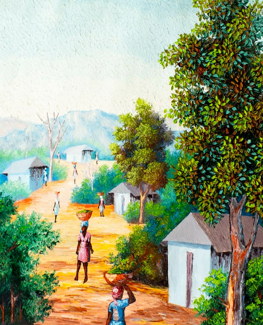 Camille Saint Charles (Haiti,1947-2003) oil painting - 5