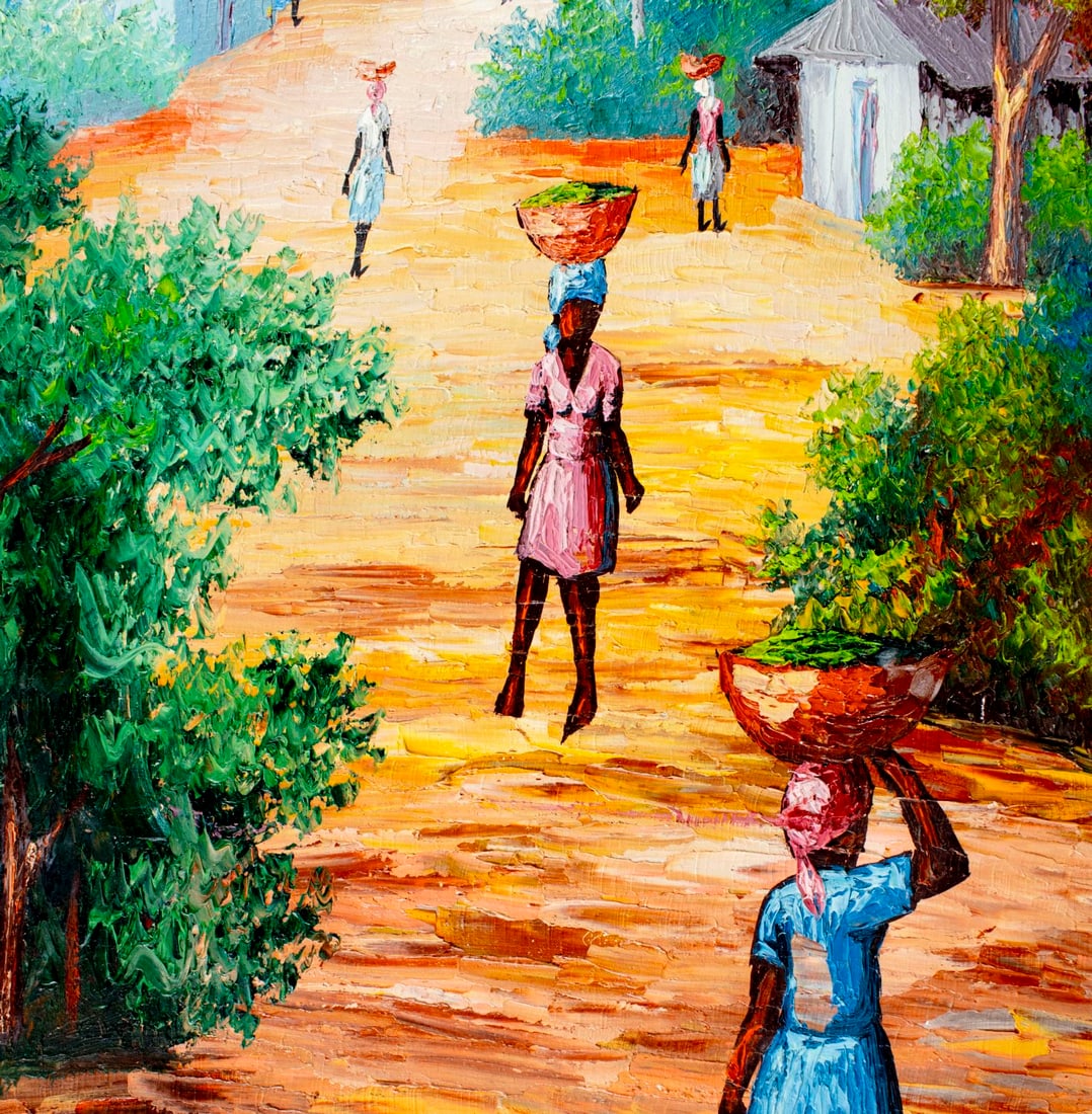 Camille Saint Charles (Haiti,1947-2003) oil painting - 8