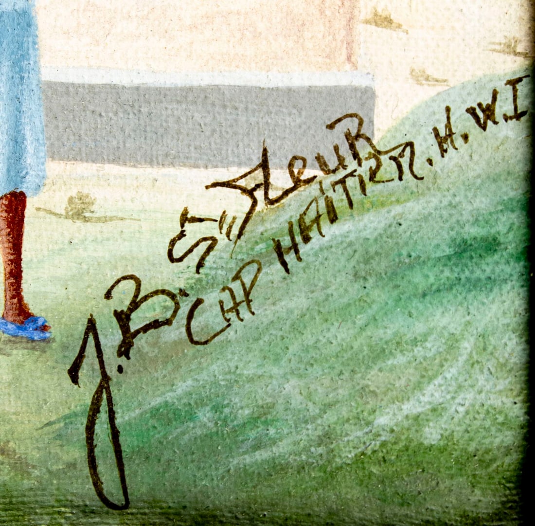 J B Saint Fleur (Haiti,20C) oil painting - 4