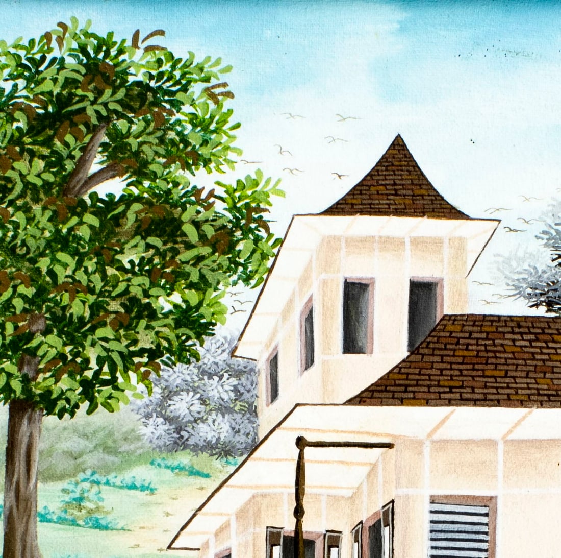 J B Saint Fleur (Haiti,20C) oil painting - 6