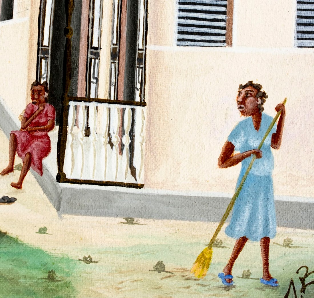 J B Saint Fleur (Haiti,20C) oil painting - 8