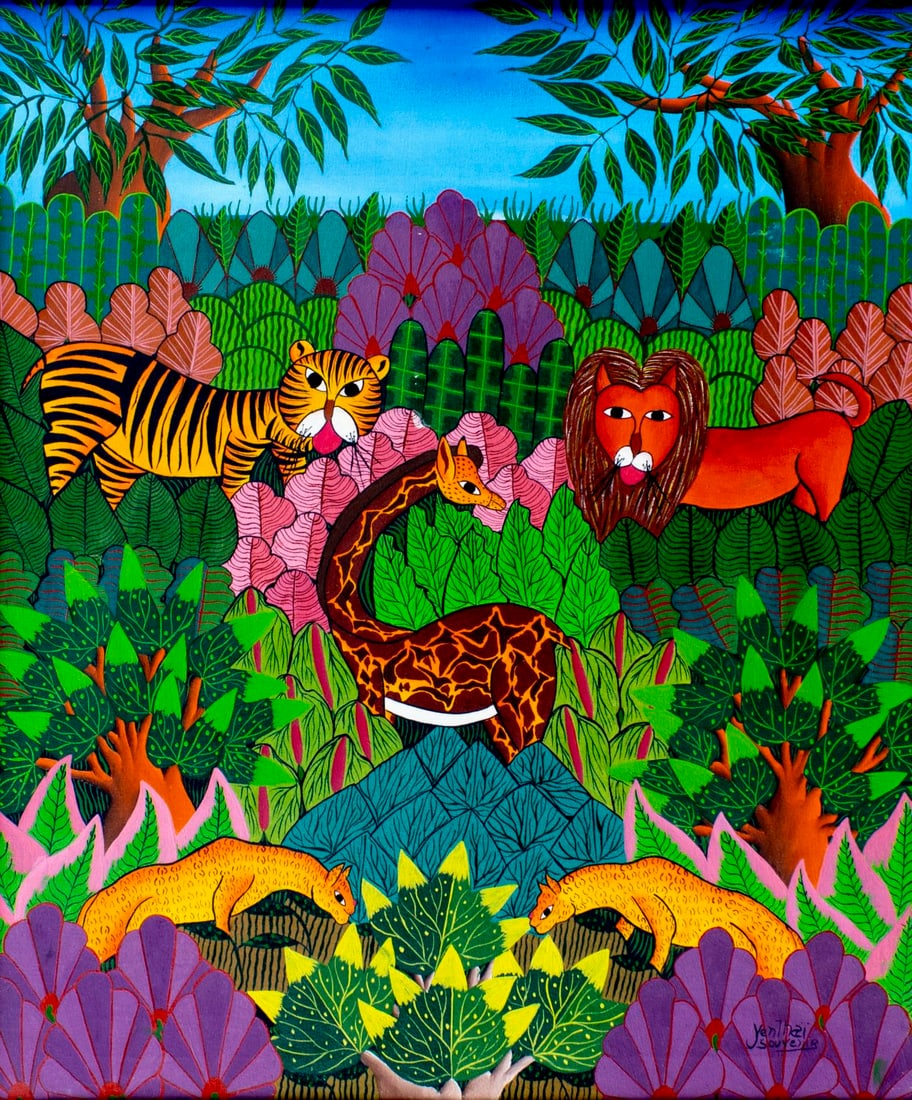 Yenthai Souvenir (Haiti,20C) oil painting (1 of 13)