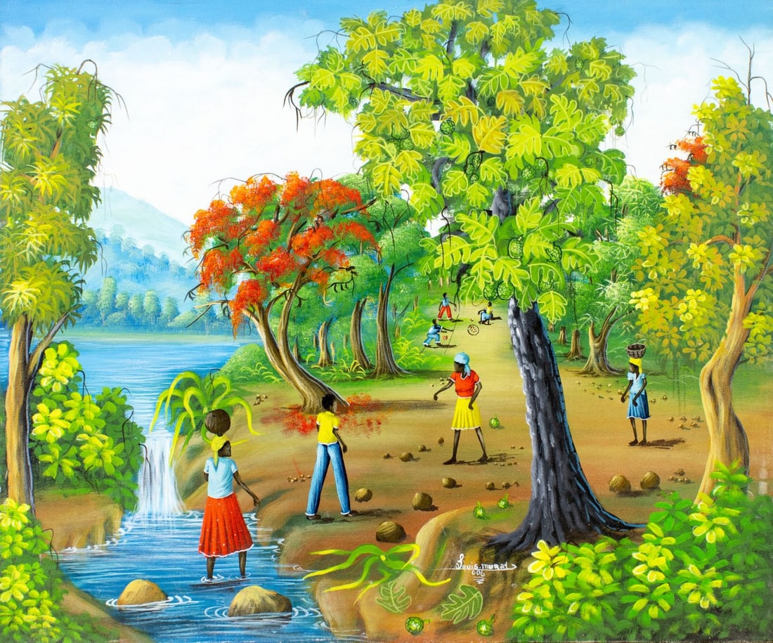 Louis Muray (Haiti,20C) oil painting (1 of 12)