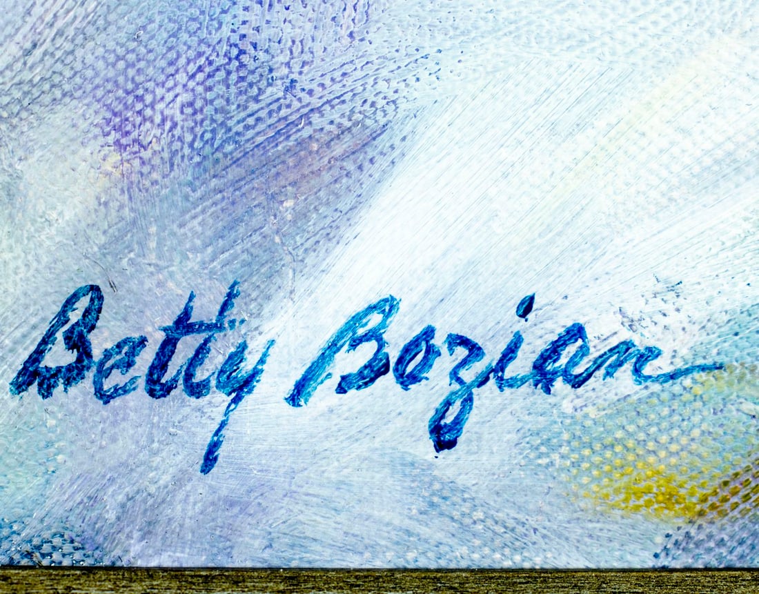 Betty Bozian (NJ,NY,1913-2005) oil painting - 4