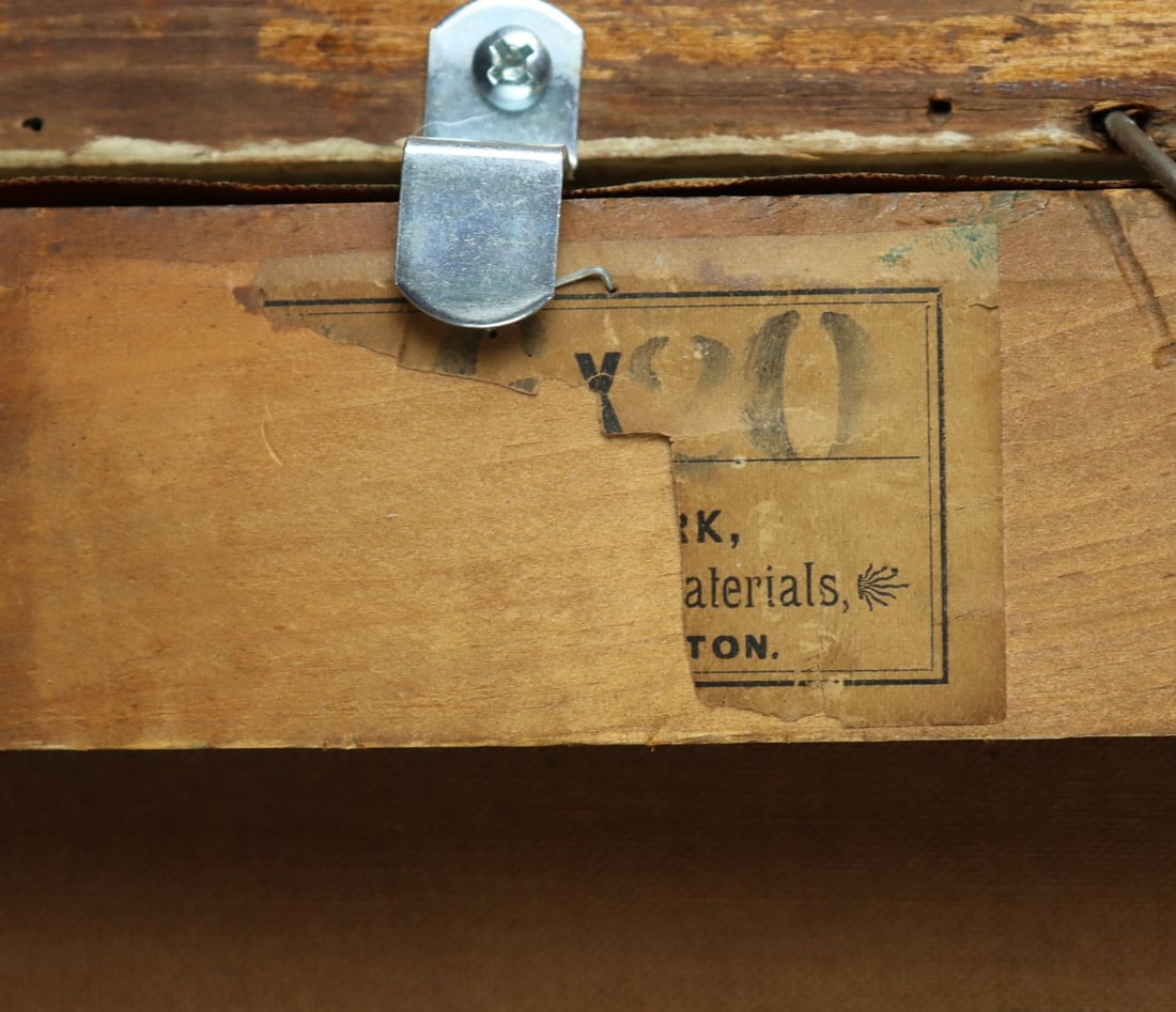 ATTR Caroline W Pitkin (NY,1858-1937) oil painting antique - 12