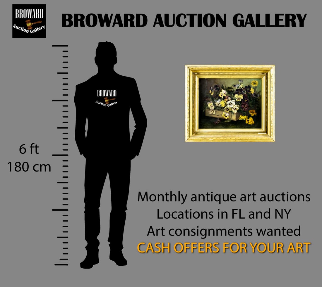 ATTR Caroline W Pitkin (NY,1858-1937) oil painting antique - 2