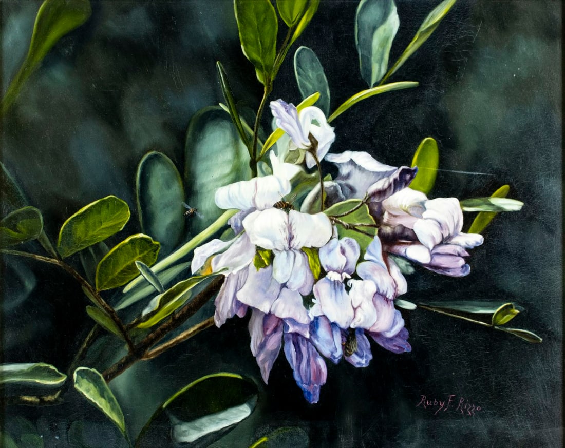 Ruby F Rizzo (TX,1934-2017) oil painting (1 of 15)