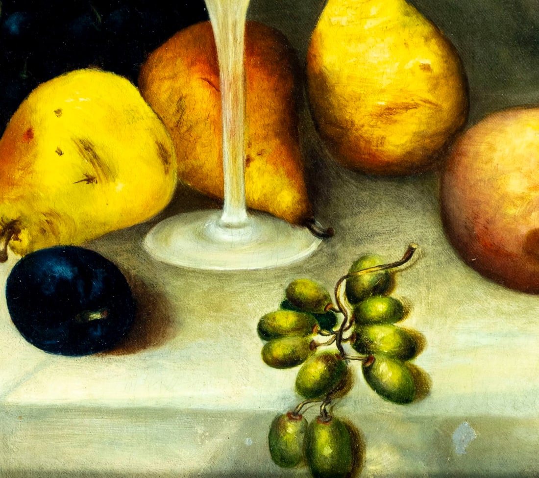 Antique 19C American oil painting - 6