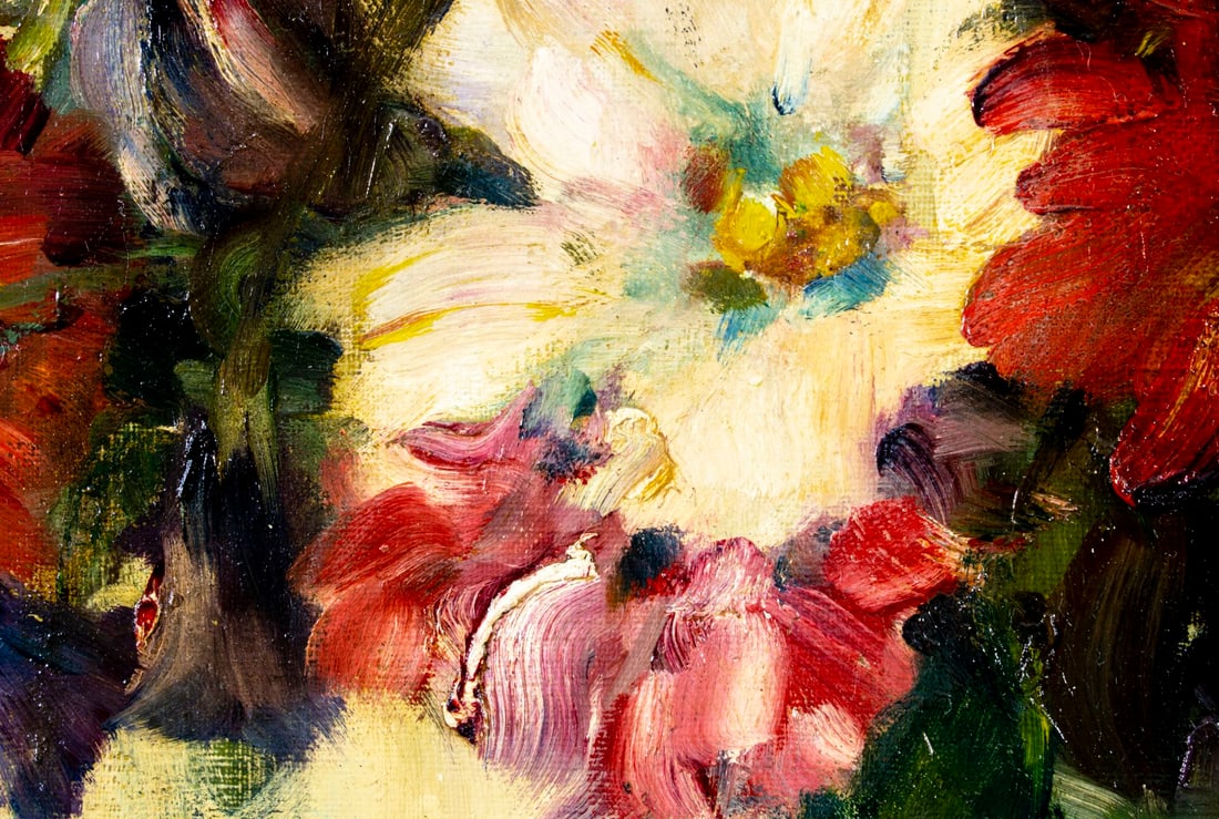 Antique early 20C American oil painting signed - 10