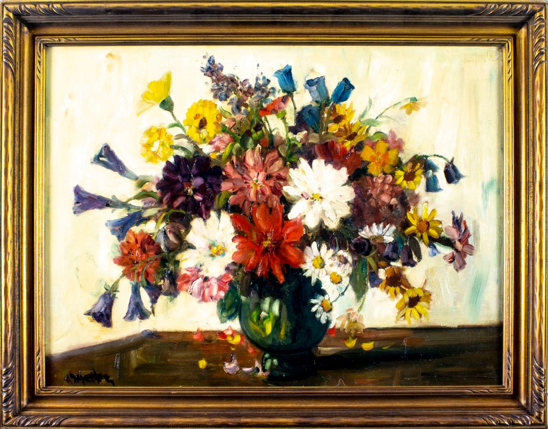 Antique early 20C American oil painting signed - 3