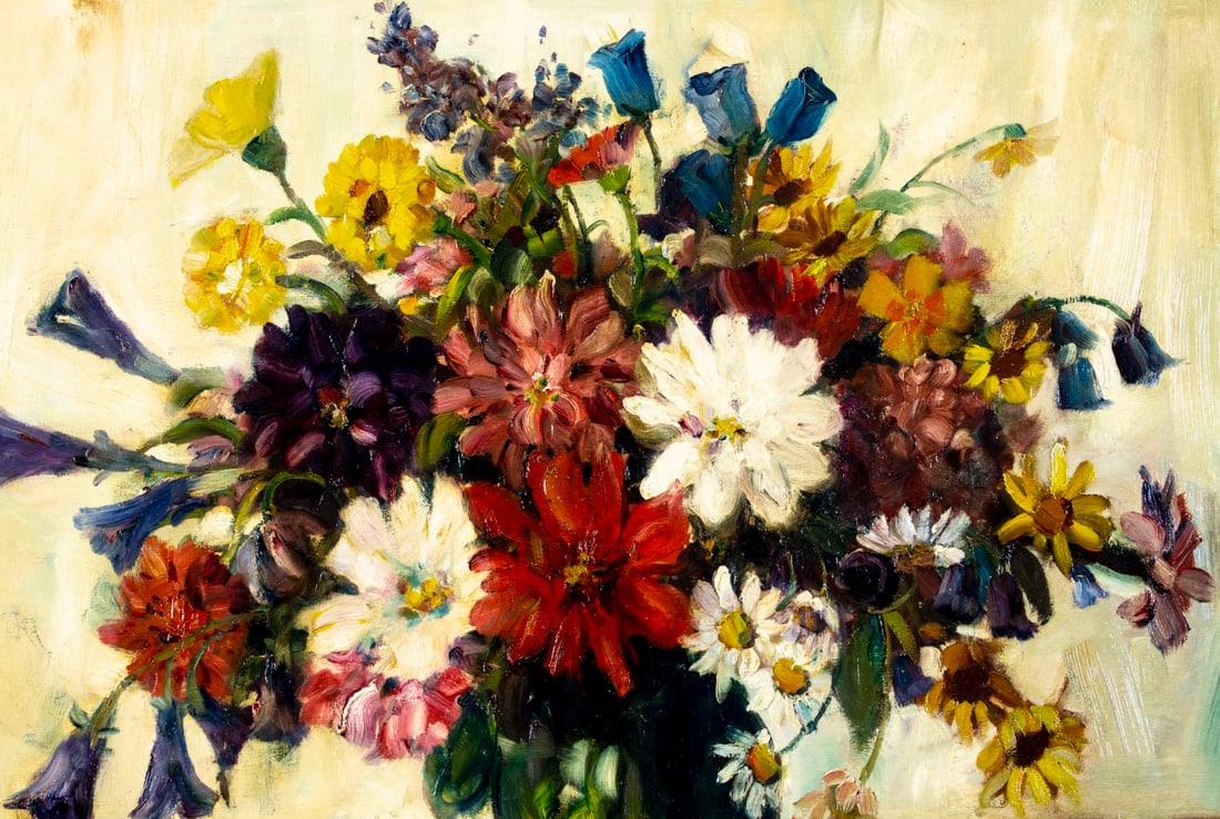 Antique early 20C American oil painting signed - 6