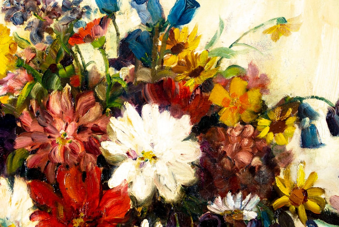 Antique early 20C American oil painting signed - 7