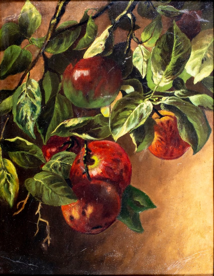 Antique early 20C American oil painting (1 of 13)