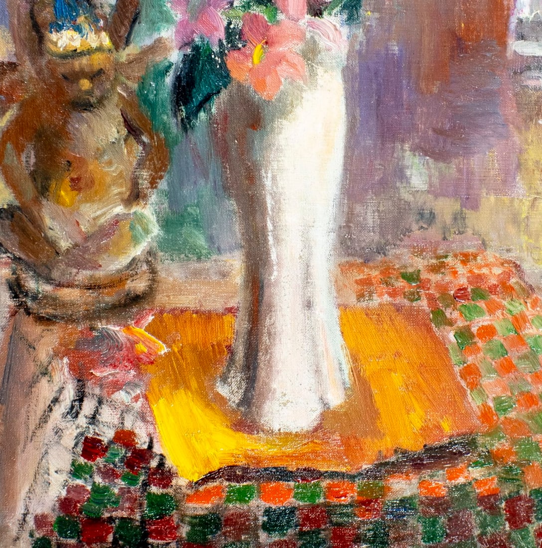 Jon Corbino (NY,MA,1905-1964) oil painting antique - 6