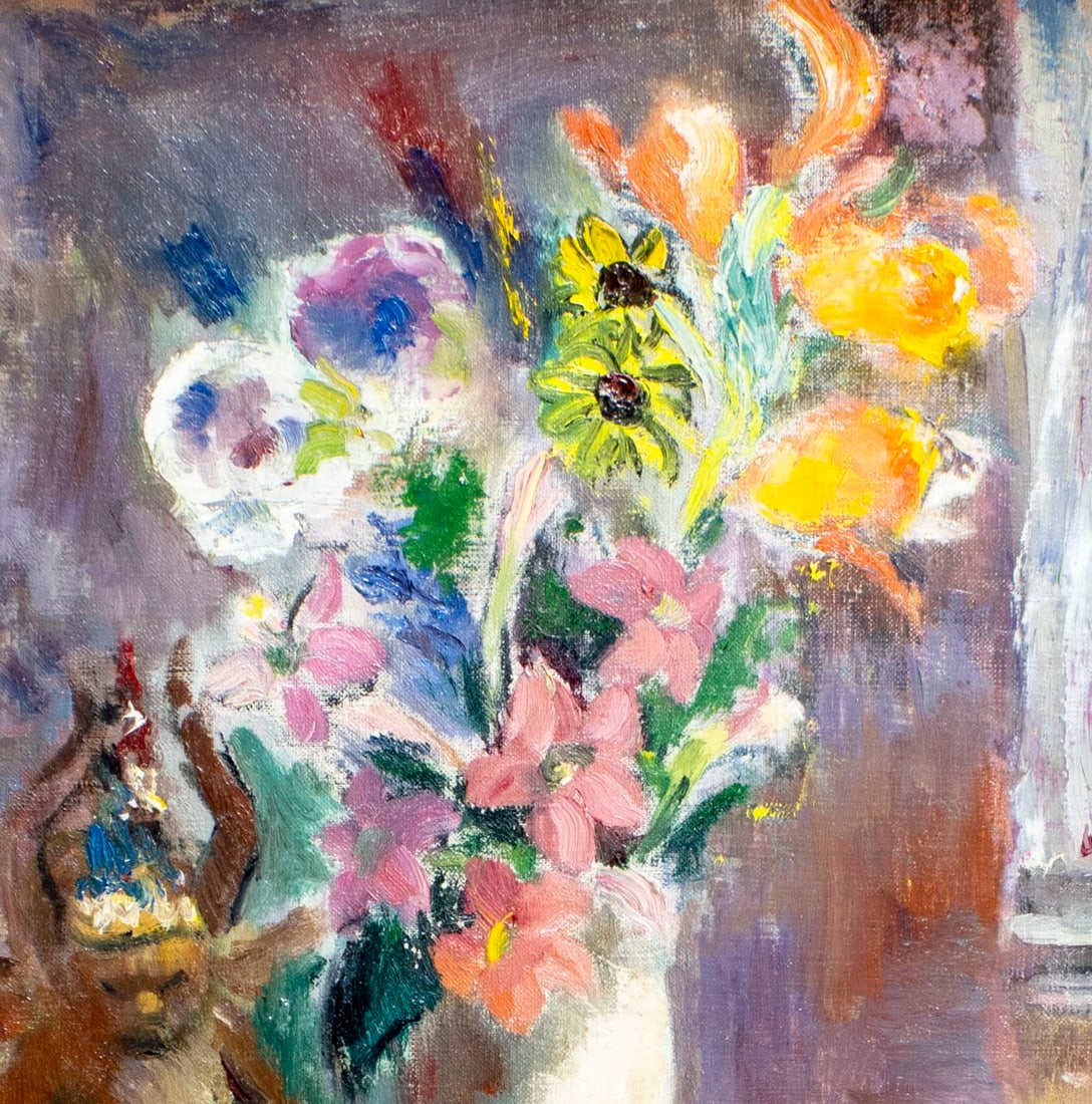 Jon Corbino (NY,MA,1905-1964) oil painting antique - 7