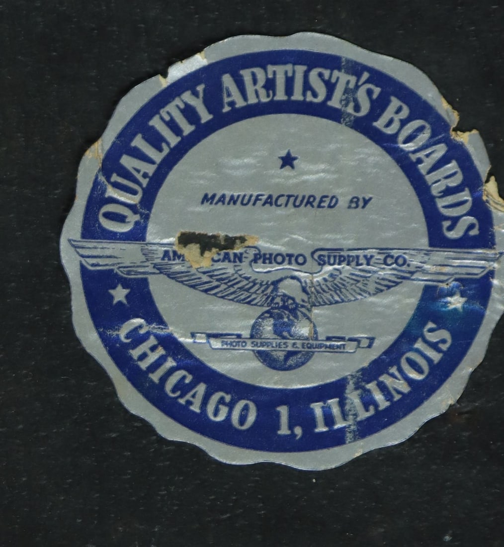 Vintage mid 20C American oil painting - 10