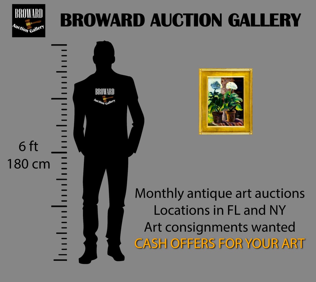 Vintage mid 20C American oil painting - 2