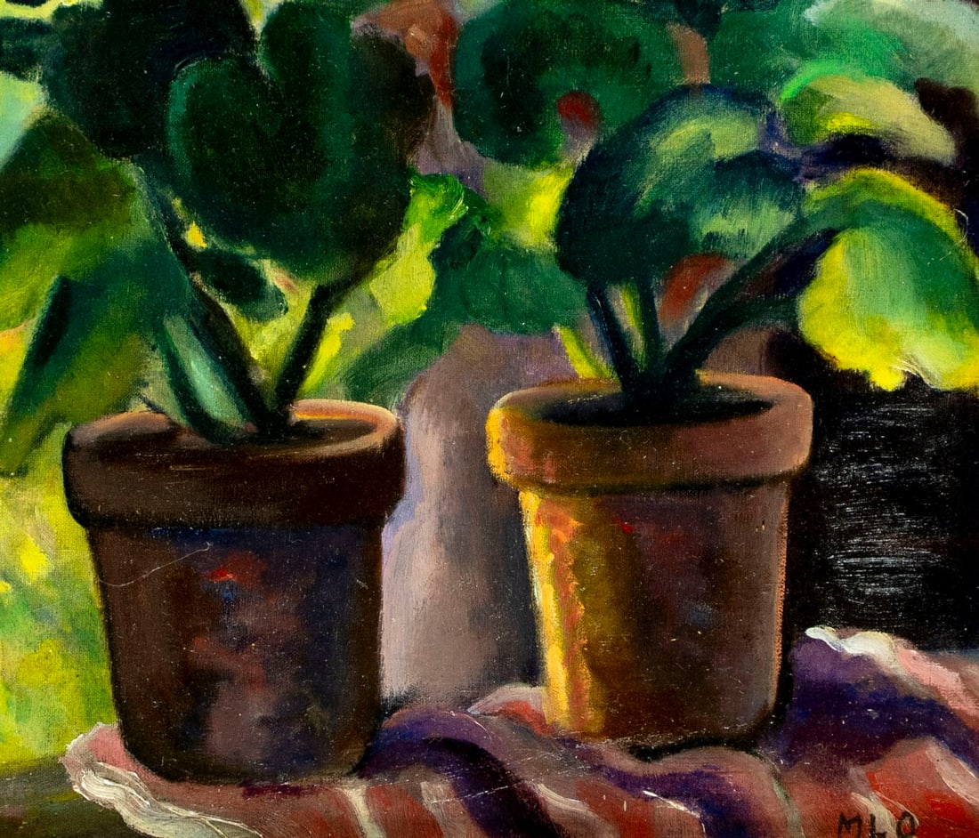 Vintage mid 20C American oil painting - 7