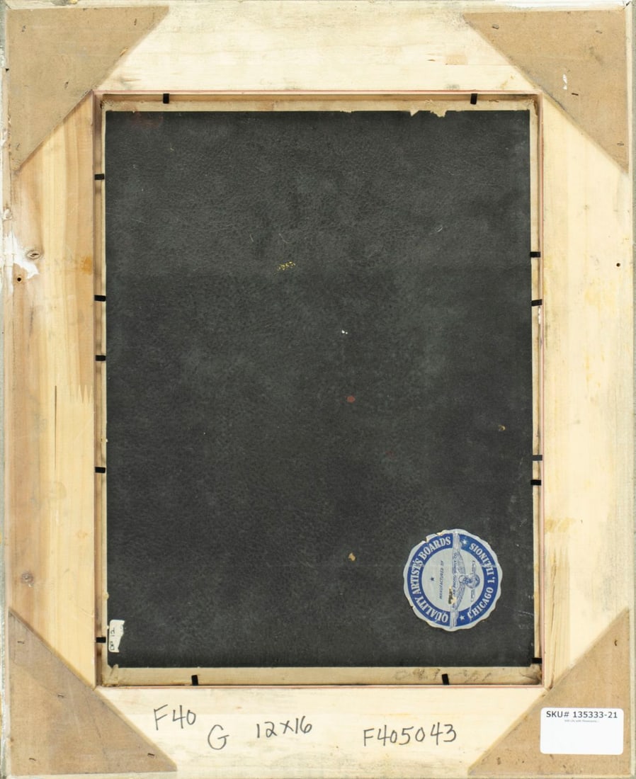 Vintage mid 20C American oil painting - 9