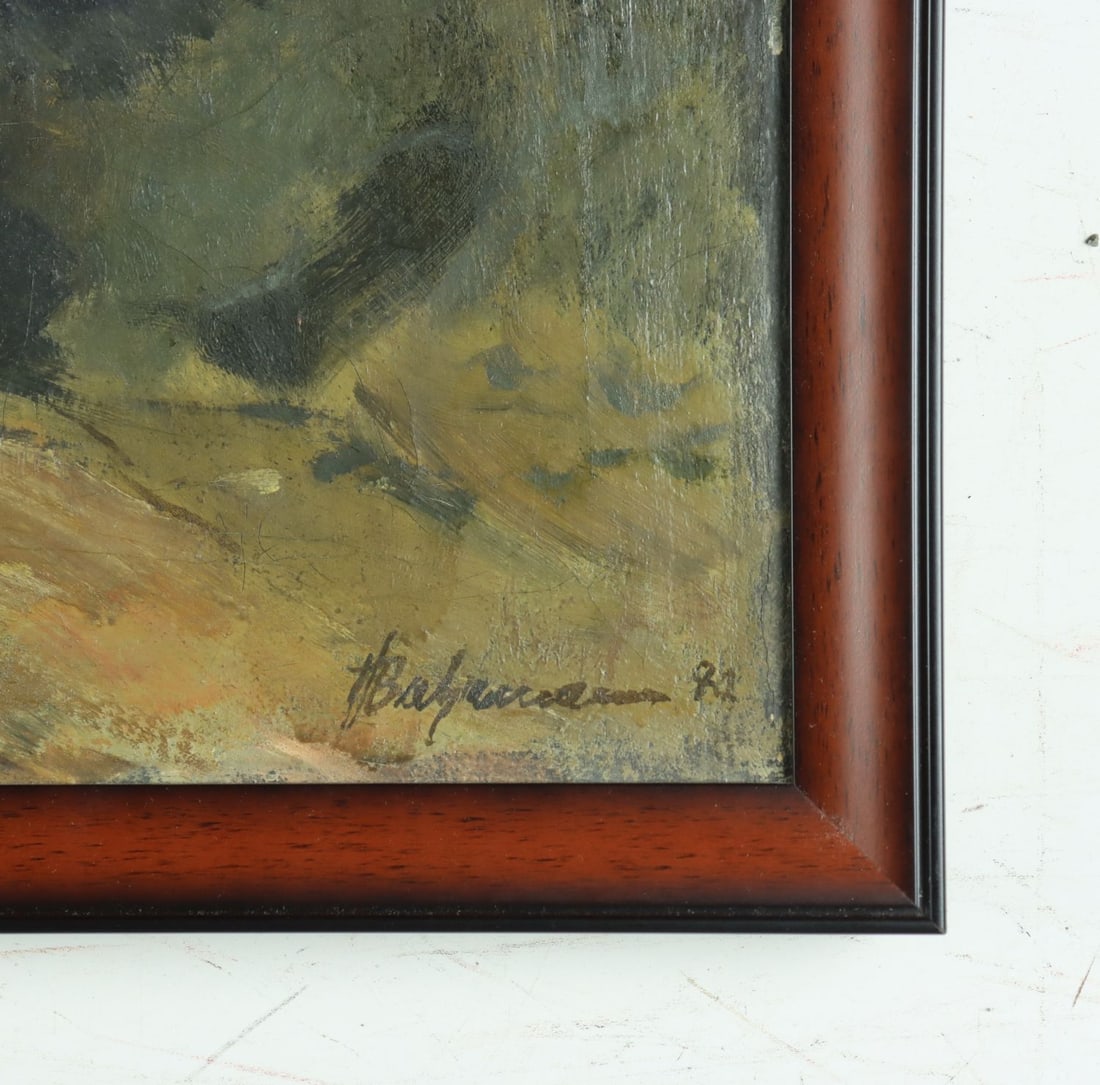 Vintage mid 20C Danish oil painting signed - 10