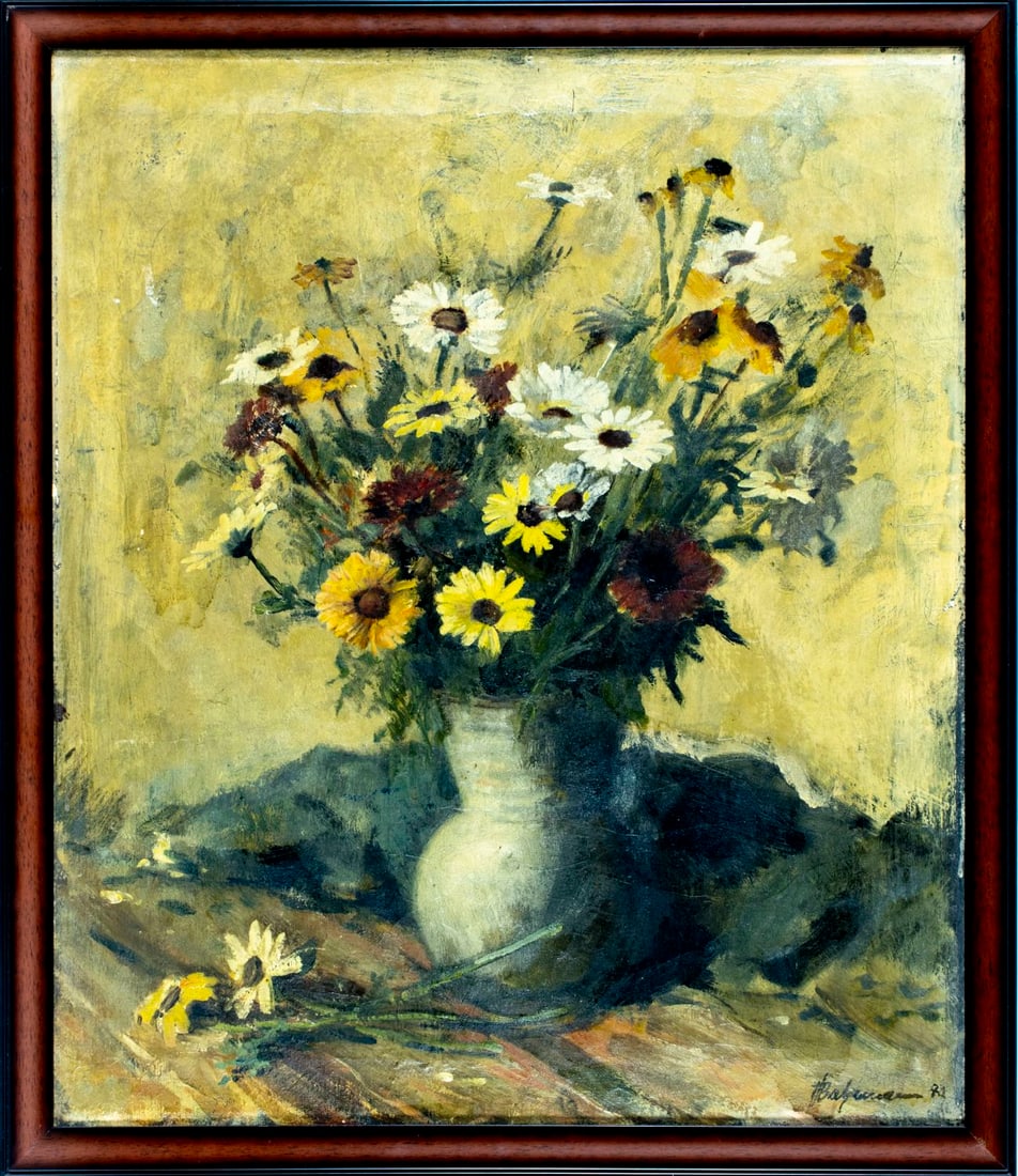 Vintage mid 20C Danish oil painting signed - 3