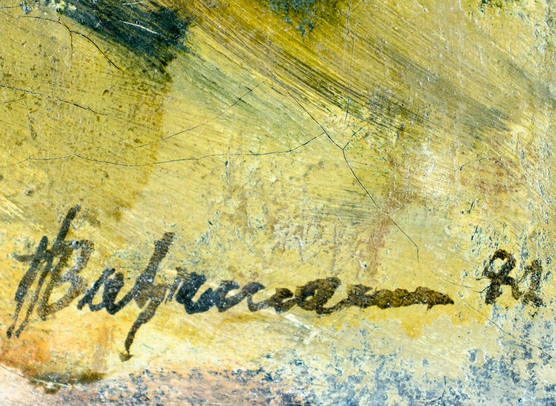 Vintage mid 20C Danish oil painting signed - 4