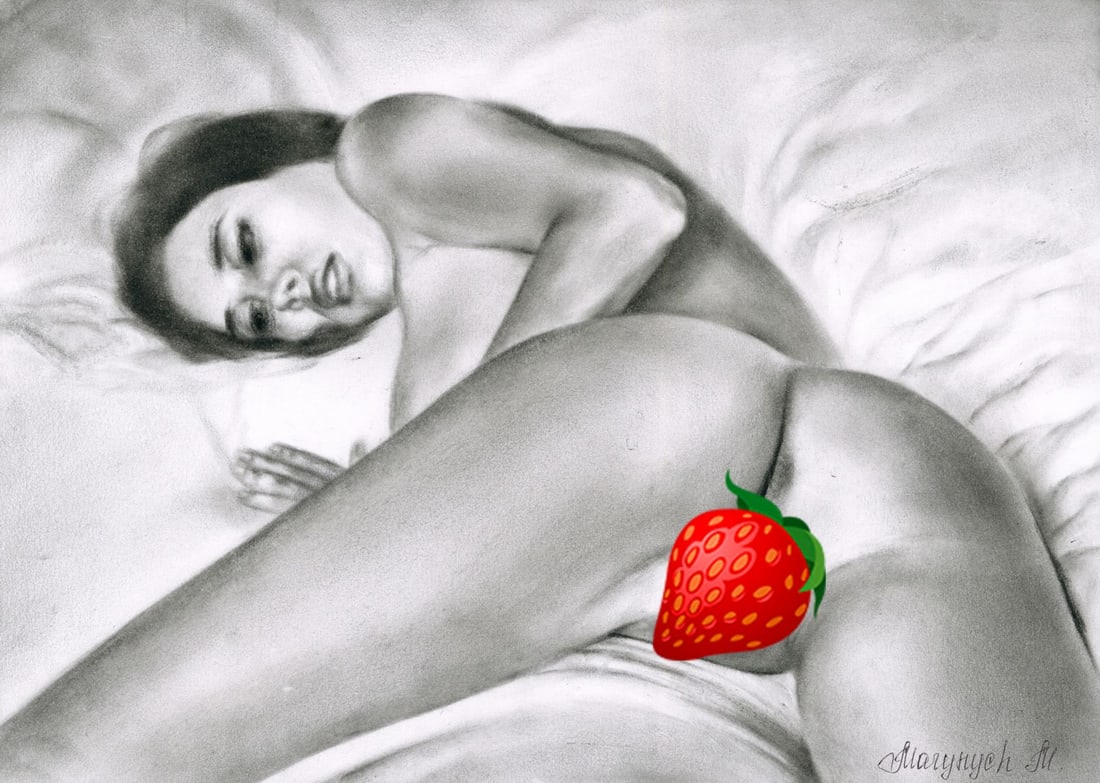 Margaryta Marynych (Ukraine,20/21C) pastel painting: ARTIST: Margaryta Marynych (Ukrainian, 20/21 centuries) TITLE: Nude MEDIUM: pastel on heavy paper CONDITION: Very good. ART SIZE: 8 x 12 inches / 20 x 30