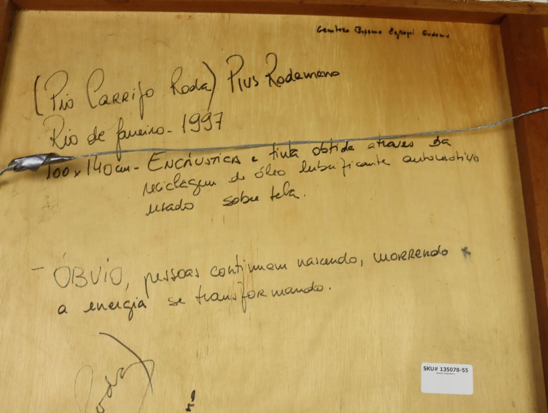 Pios Rodaman (FL,Brazil,b 1953) mixed media painting - 14