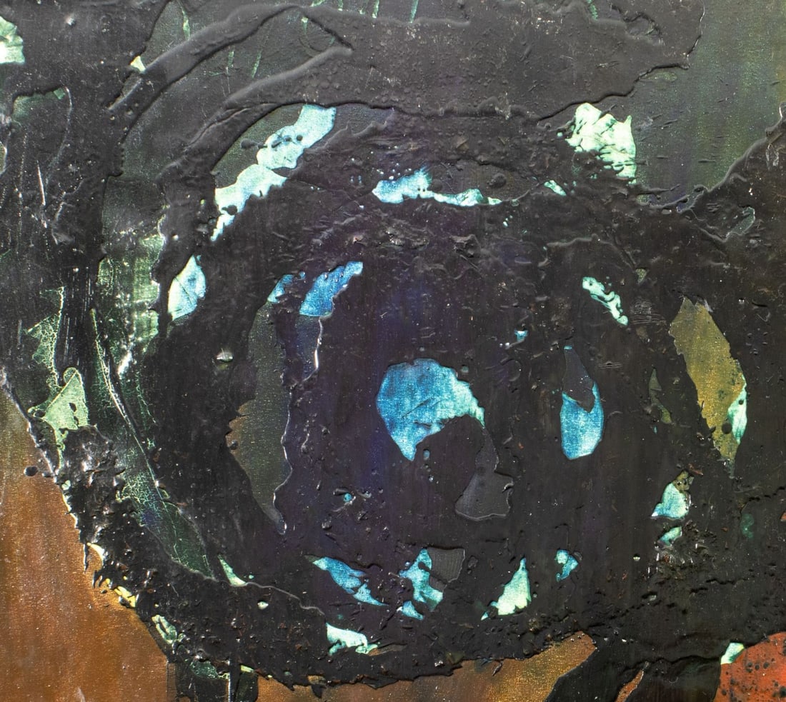 Pios Rodaman (FL,Brazil,b 1953) mixed media painting - 6