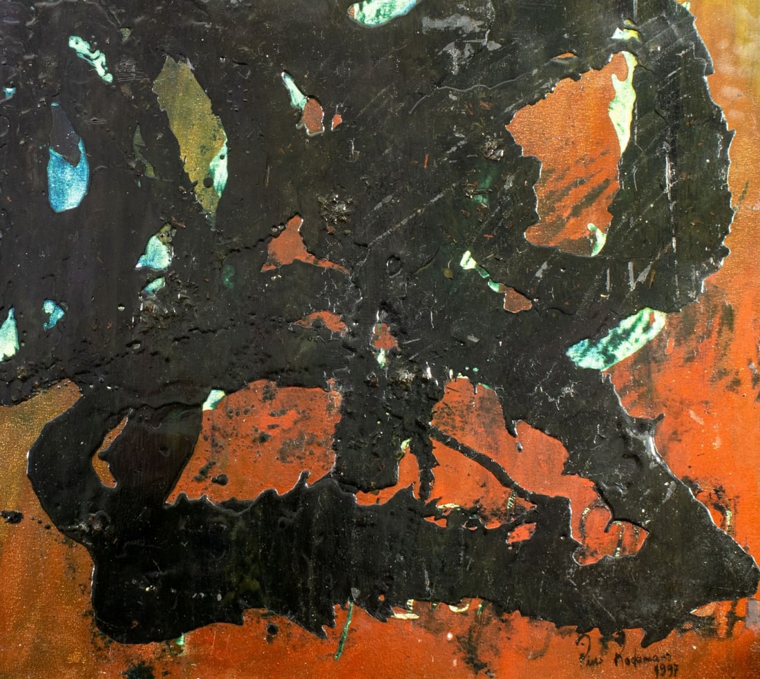 Pios Rodaman (FL,Brazil,b 1953) mixed media painting - 7