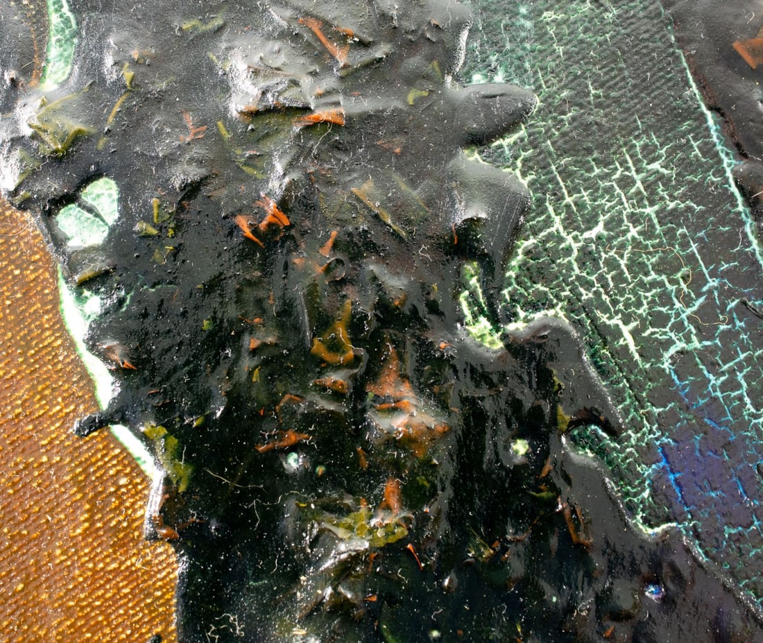 Pios Rodaman (FL,Brazil,b 1953) mixed media painting - 8