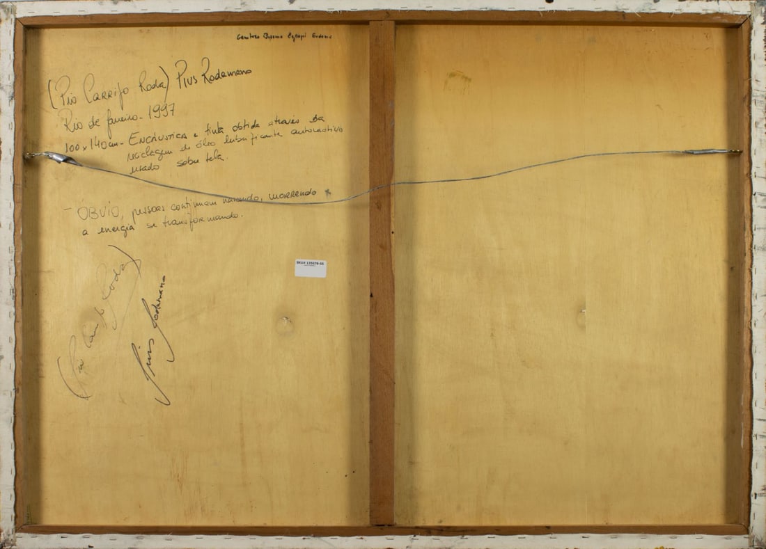 Pios Rodaman (FL,Brazil,b 1953) mixed media painting - 9