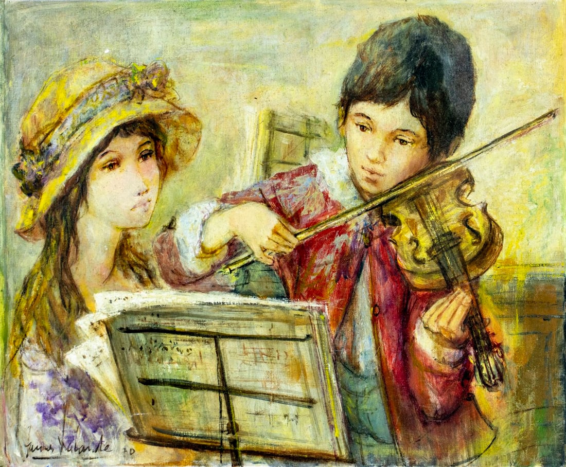 Jacques Lalande (French,1921-2003) oil painting (1 of 14)