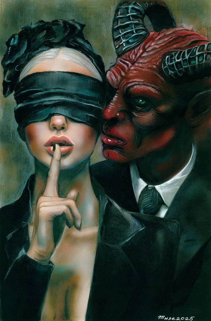 Olga Dolgikova (Ukraine,b 1967) acrylic painting (1 of 13)