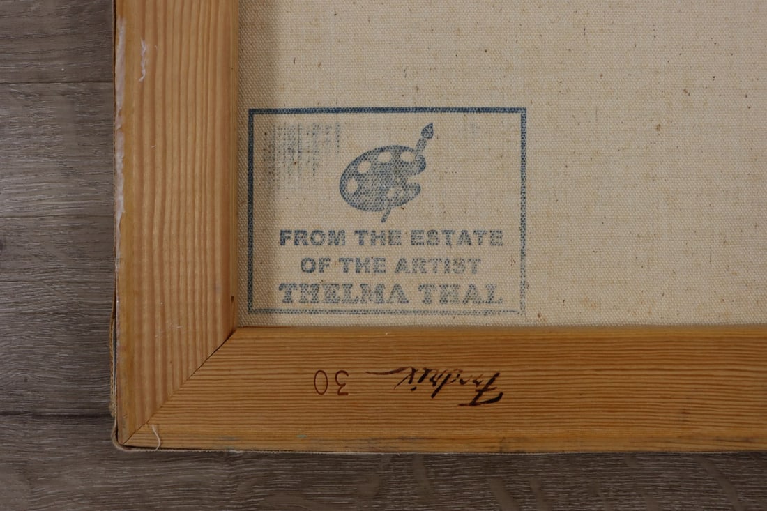 Thelma Thal (NY,1903-2001) oil painting - 12