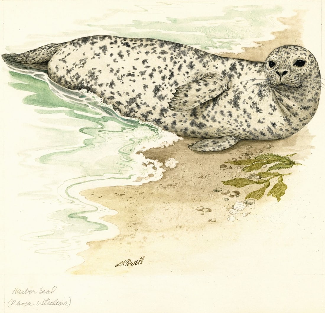 Linda Kay Powell (CO,1943-2004) watercolor painting (1 of 13)