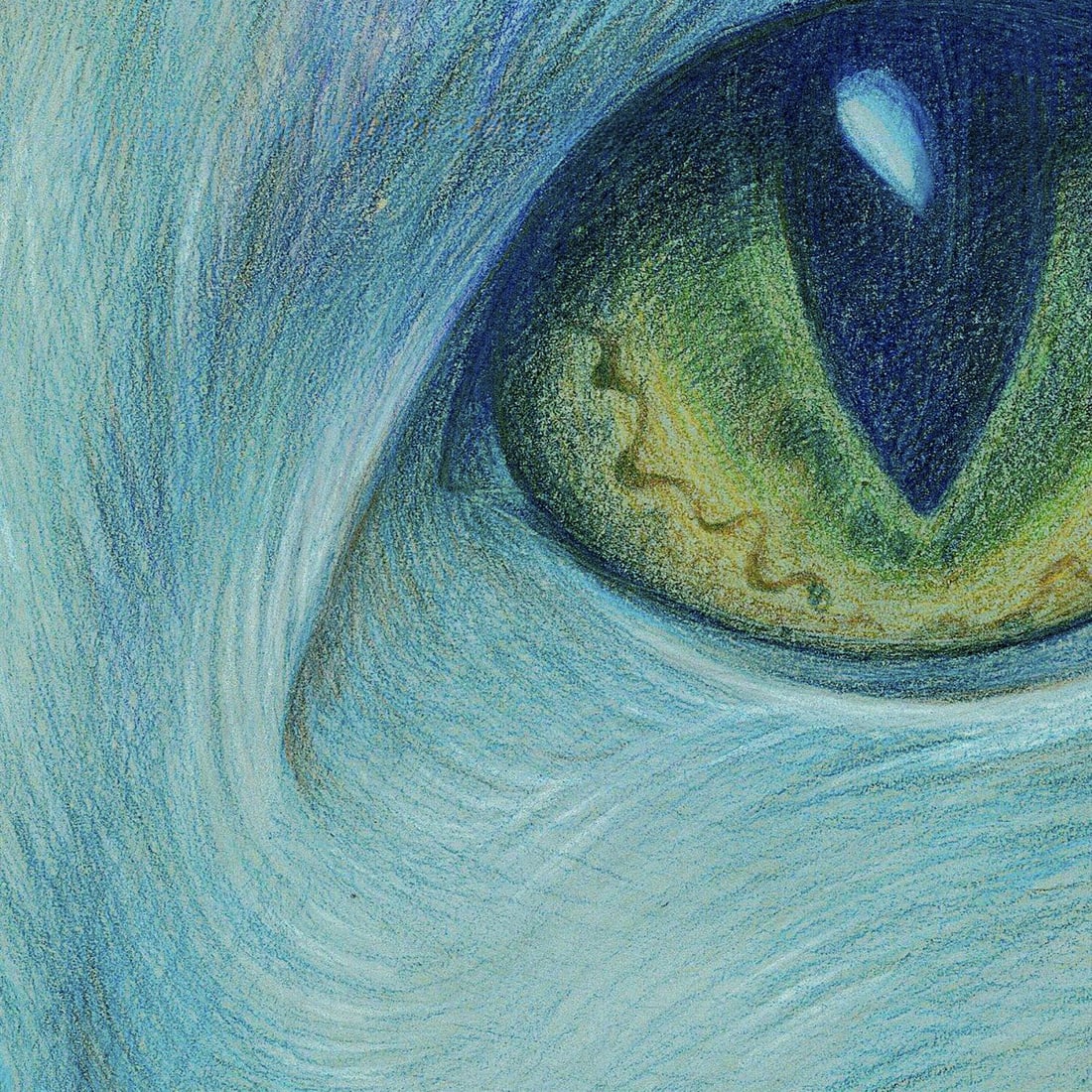 Elizaveta Shilenina (Ukraine,20/21C) colored pencil painting - 6