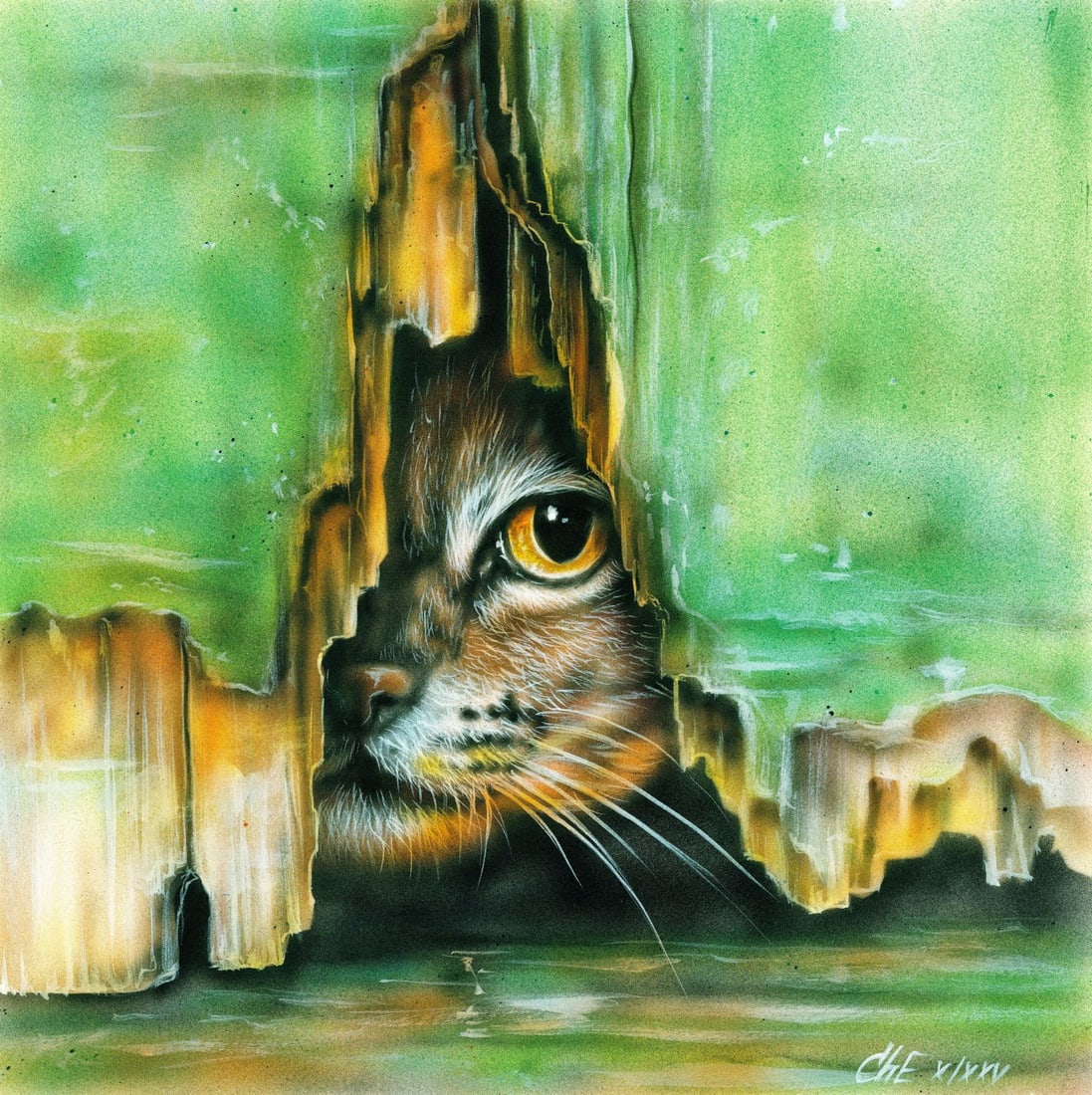 Evgeniy Chunikhin (Ukraine,b 1976) acrylic painting (1 of 10)