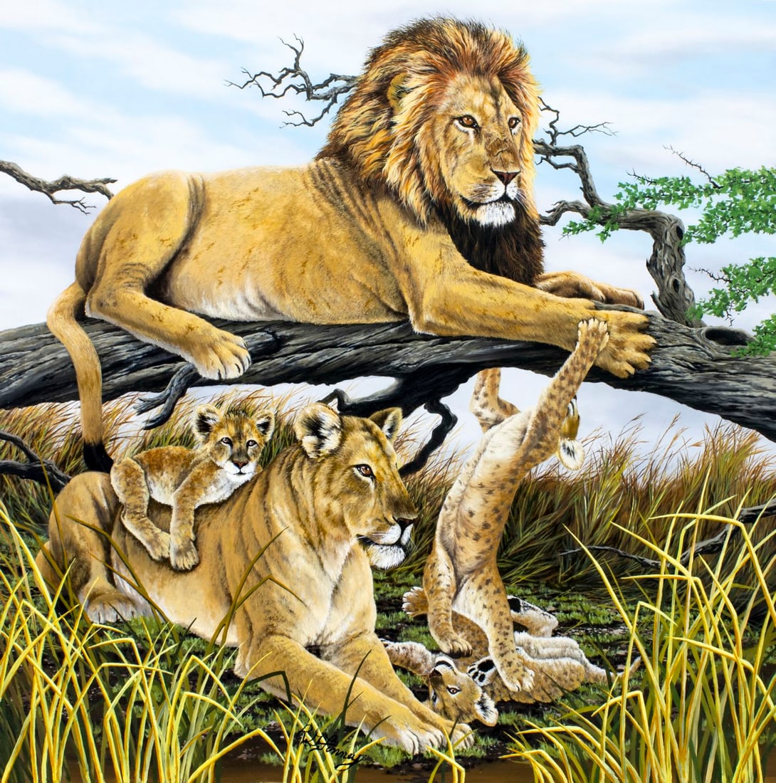 R G Finney (WY,20C) oil painting (1 of 13)