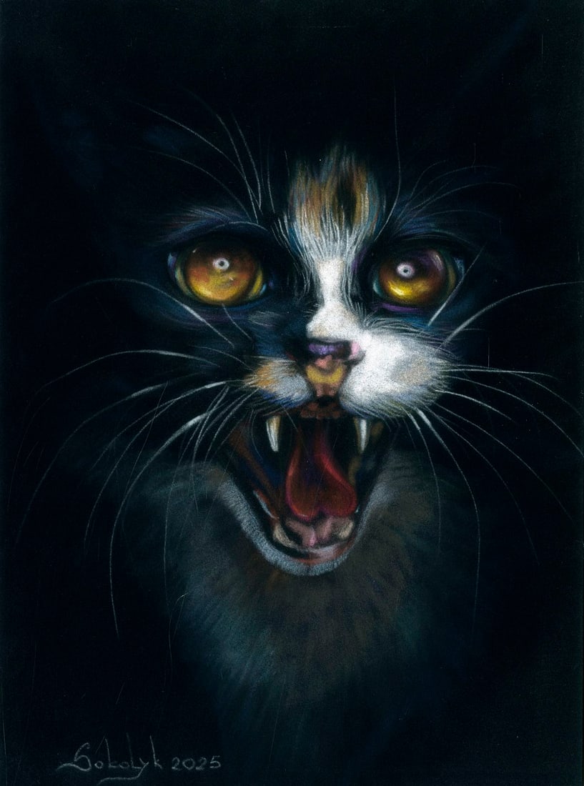 Vira Sokolyk (Ukraine,b 1999) pastel painting (1 of 12)